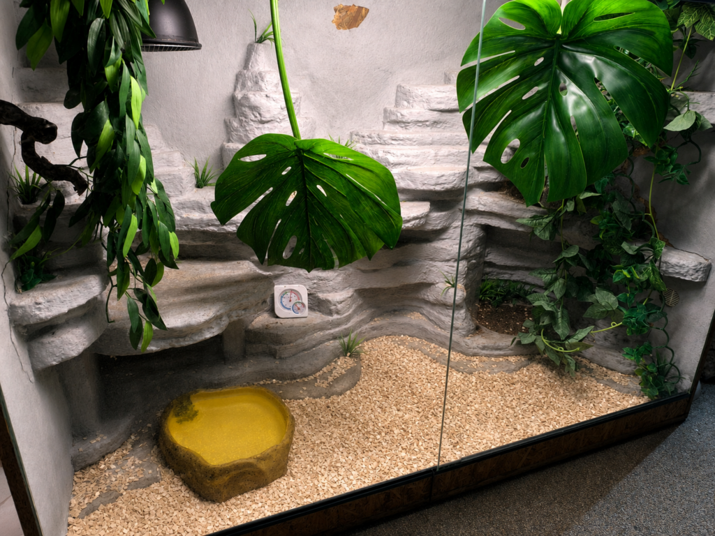 Schlangi bekommt ein Terrarium-Update
