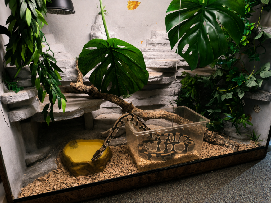 Schlangi bekommt ein Terrarium-Update