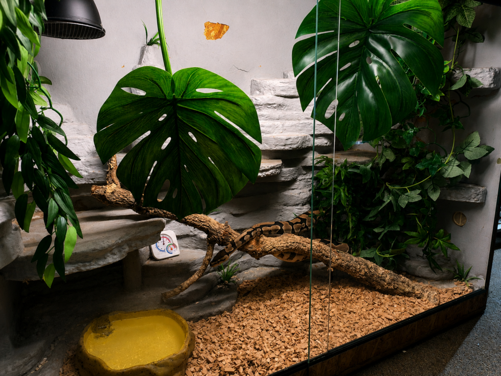 Schlangi bekommt ein Terrarium-Update